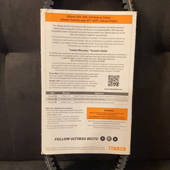 Ultimax by Timken Performance Drive Belt UltimaxUA Model UA420 New - Picture 5 of 7